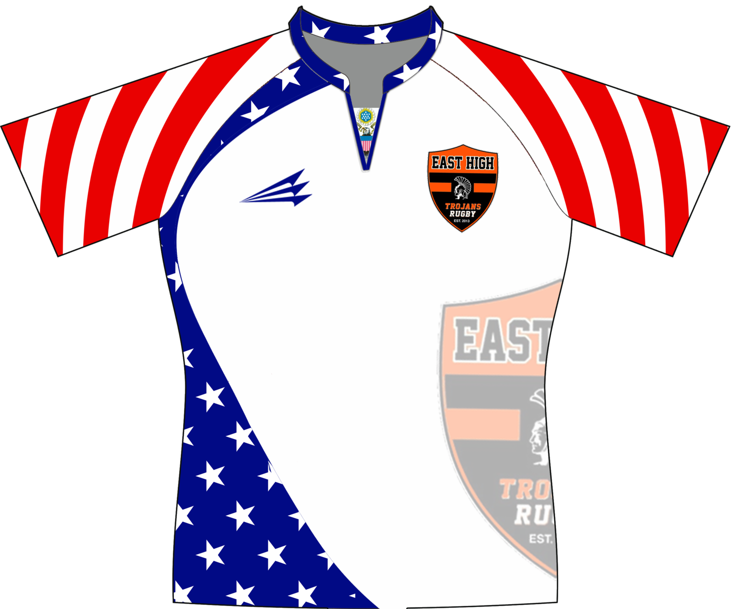 Waterloo East High Patriotic Rugby Jersey