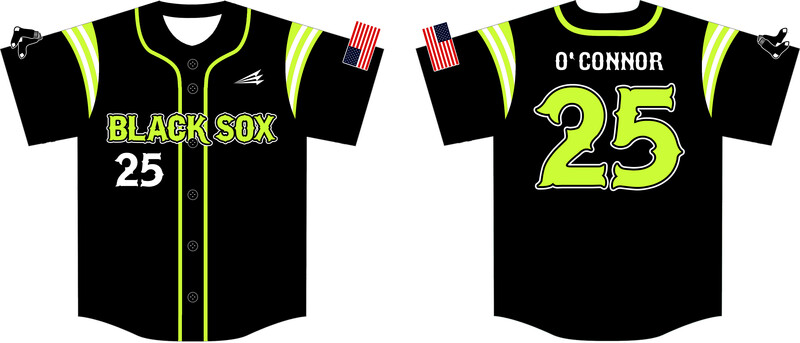 Black Sox Custom NanoDri Baseball Jersey #J4B