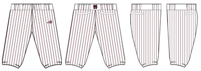 Mississippi Sixers (Max Sports) Stacheman Elite Custom Knicker Baseball Pants #BP1B