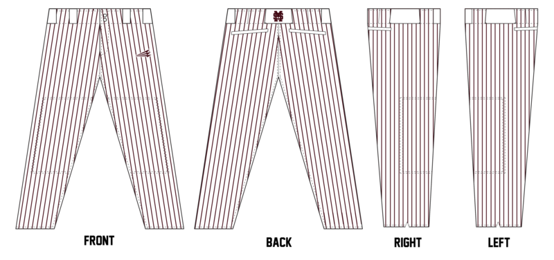 Mississippi Sixers (Max Sports) Stacheman Elite Custom Long Baseball Pants #BP1A