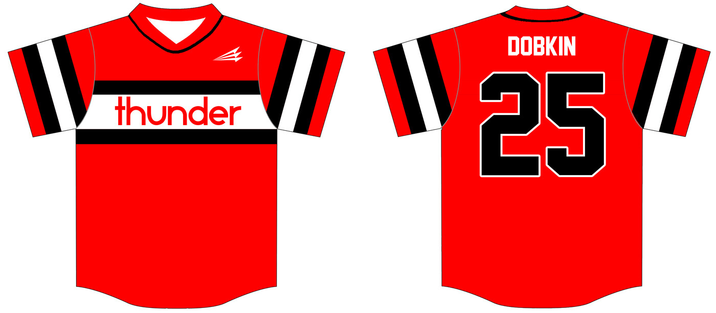 Lawrence Thunder Custom Baseball Jersey #1b
