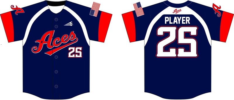 MN Aces Custom Baseball Jersey Design #1C