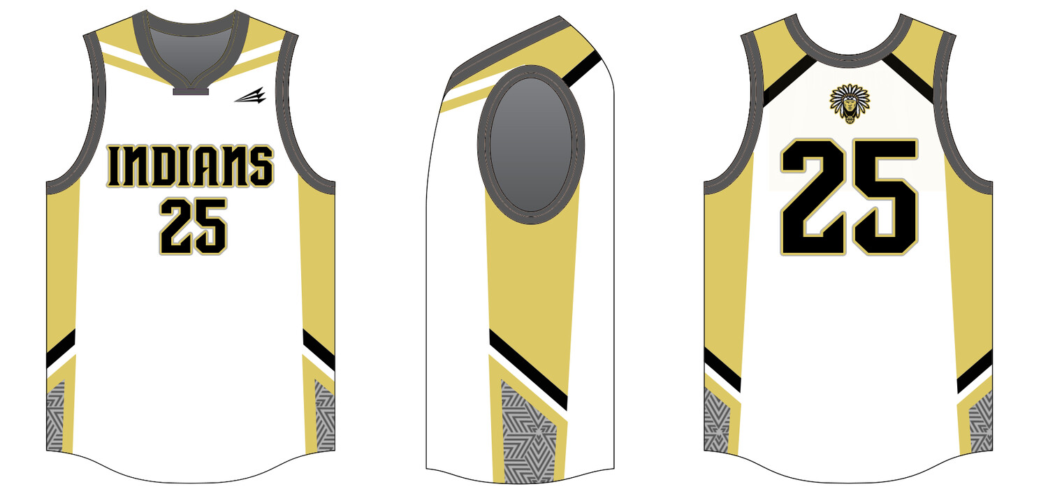 Wetumpka Indians Custom HexaFlex Basketball Jersey #1B