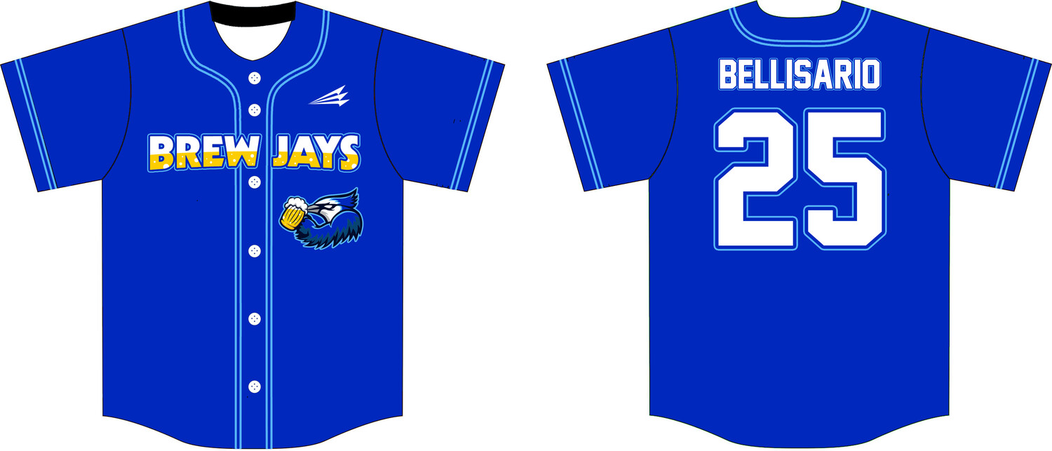 Brew Jays (Bellisario) Custom HexaFlex Baseball Jersey #J1B