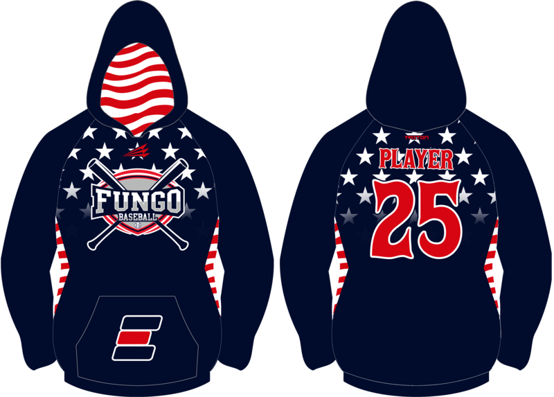 Fungo Elite Baseball Custom Vulcan Hoodie #VH14