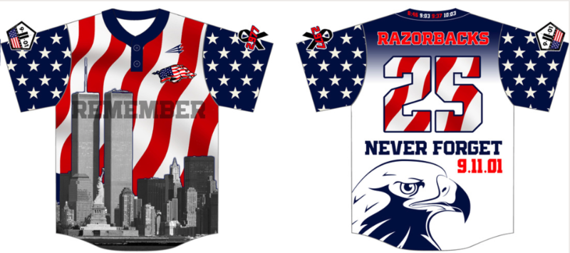 New England Razorbacks Baseball Custom NanoDri Jersey #J3