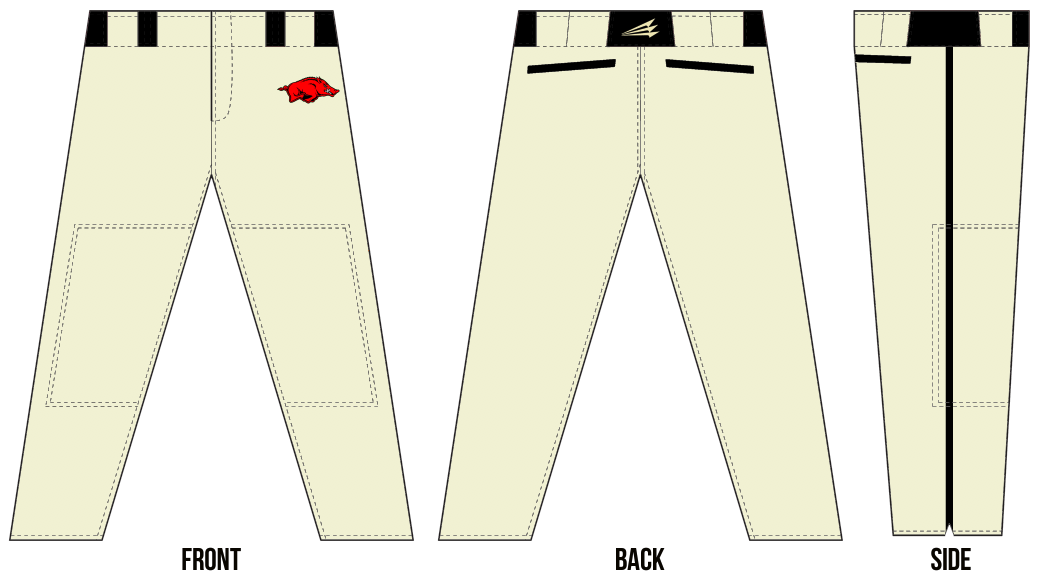 New England Razorbacks Baseball Custom Long Pants #BP1
