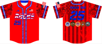 New England Razorbacks Baseball Custom NanoDri Jersey #J2