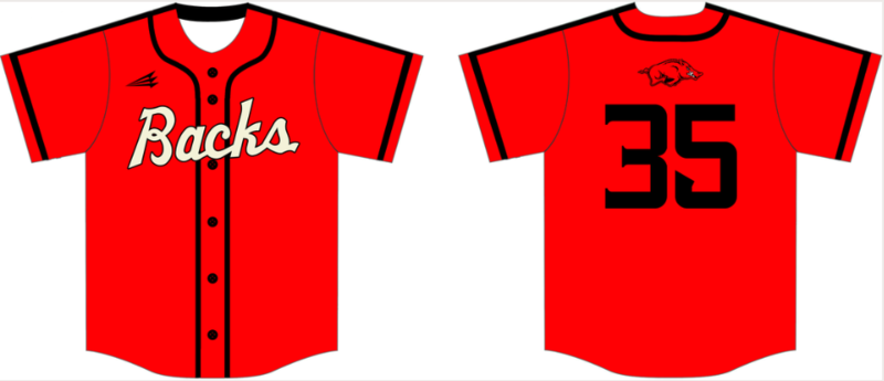 New England Razorbacks Baseball Custom NanoDri Jersey #J4