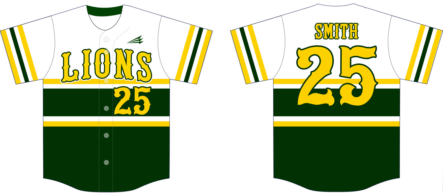 Lions Custom HexaFlex Baseball Jersey #J2