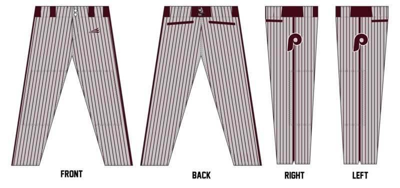 Lithia Springs Fightin Phillies Custom Stacheman Elite Long Baseball Pants #BP1