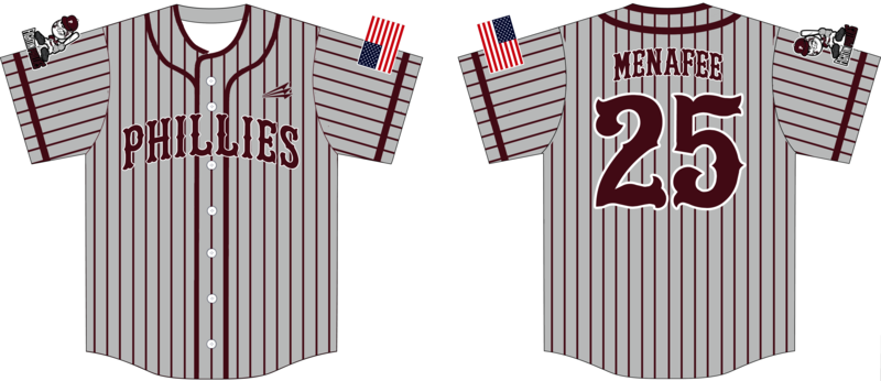 Lithia Springs Fightin Phillies Custom NanoDri Baseball Jersey #J1