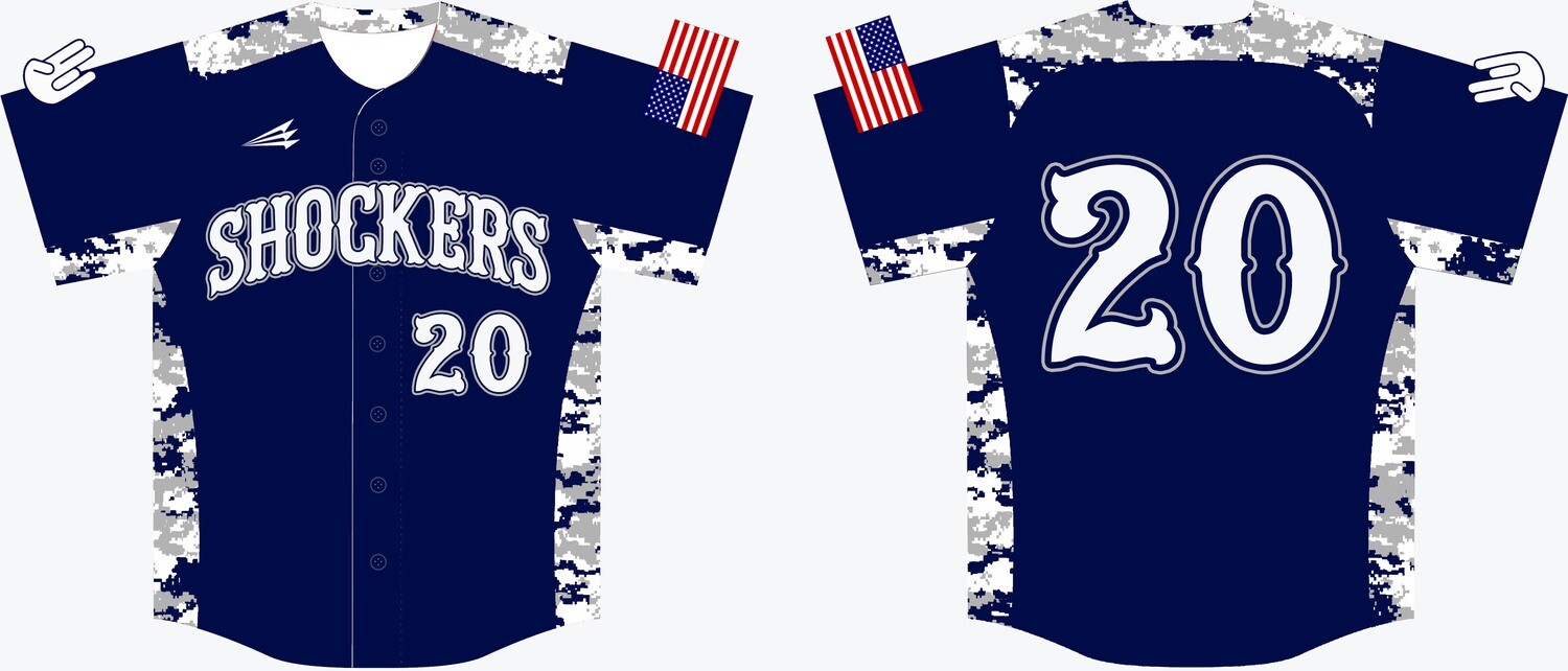 Shockers Baseball Sears Custom Jersey Design #3