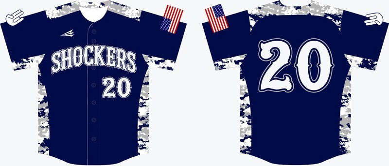 Shockers Baseball Sears Custom Jersey Design #3