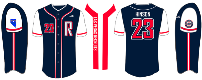 Las Vegas Recruits Custom HexaFlex Baseball Jersey #J1