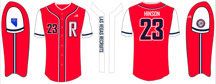 Las Vegas Recruits Custom HexaFlex Baseball Jersey #J2