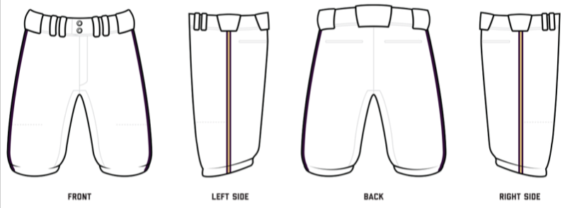 Growlers Custom Elite *KNICKER* Baseball Pants #BP4