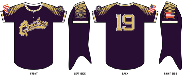 Growlers Custom HexaFlex Baseball Jersey #J1