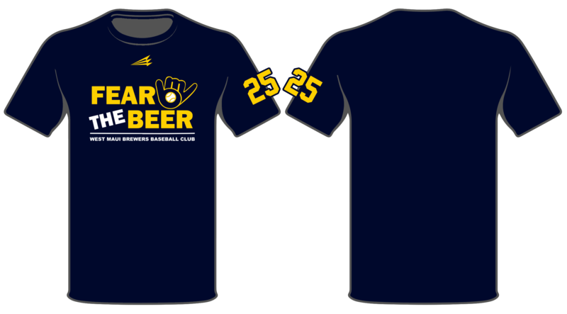 West Maui Brewers Baseball Custom HyperTee #HT1