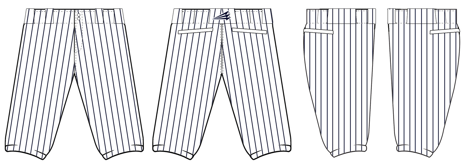 West Maui Brewers Stacheman Elite Custom Knicker Baseball Pants #BP1C