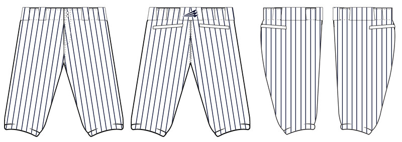 West Maui Brewers Stacheman Elite Custom Knicker Baseball Pants #BP1C