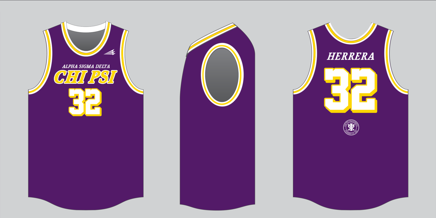 Chi Psi Custom NanoDri Basketball Jersey #J4B