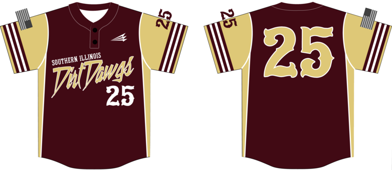 Southern Illinois Dirt Dawgs Custom HexaFlex Baseball Jersey #J4b