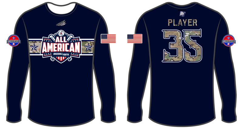Baseball Youth All-Americans Texas 2019 Longsleeve HyperTee LHT2