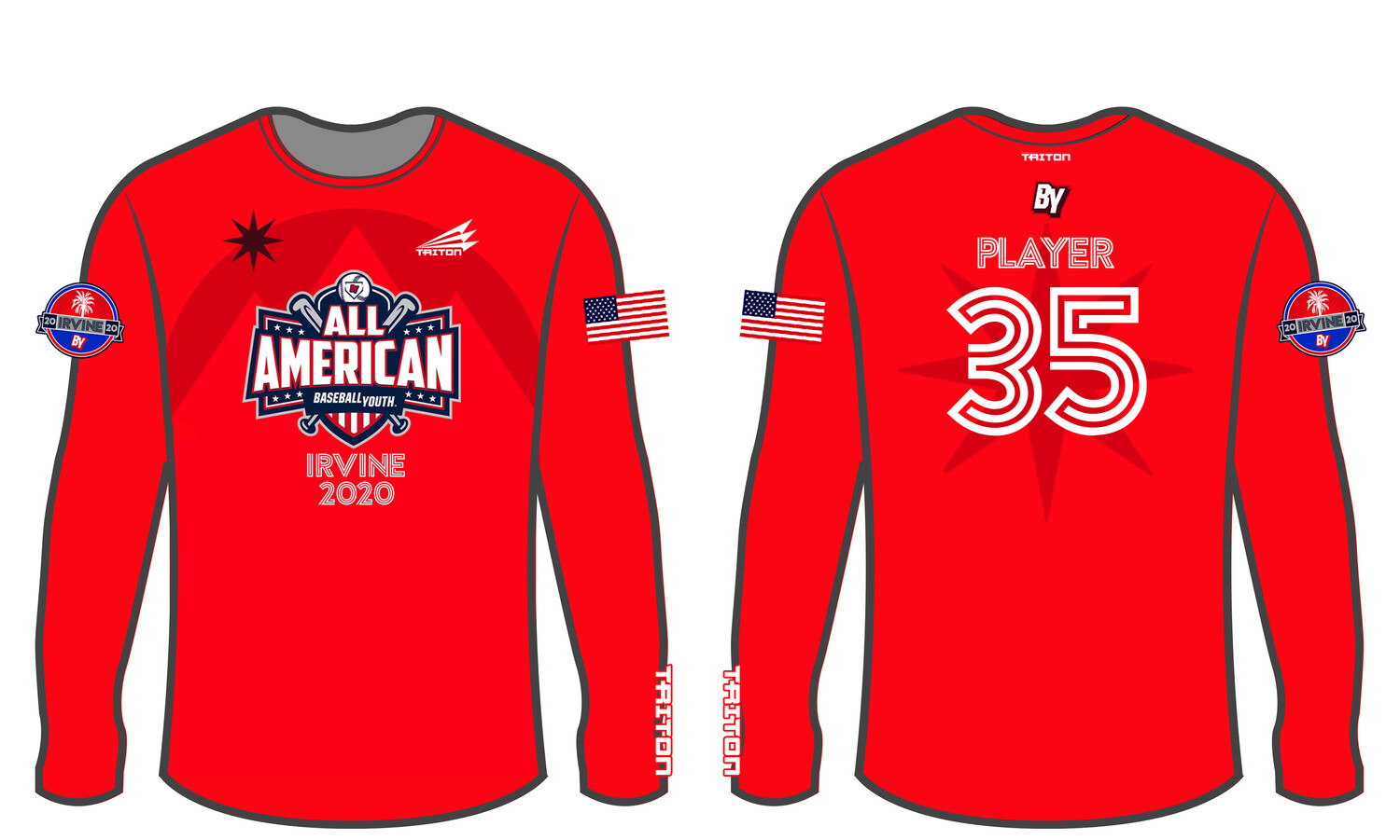 Baseball Youth All-Americans Irvine 2020 Longsleeve HyperTee LHT1