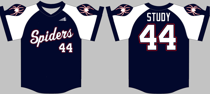 Summit City Spiders Custom HexaFlex Baseball Jersey #3D