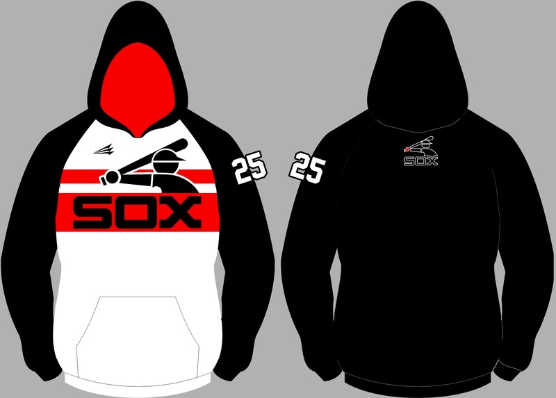 Parsippany Black Sox Custom Baseball Hoodie Design #1