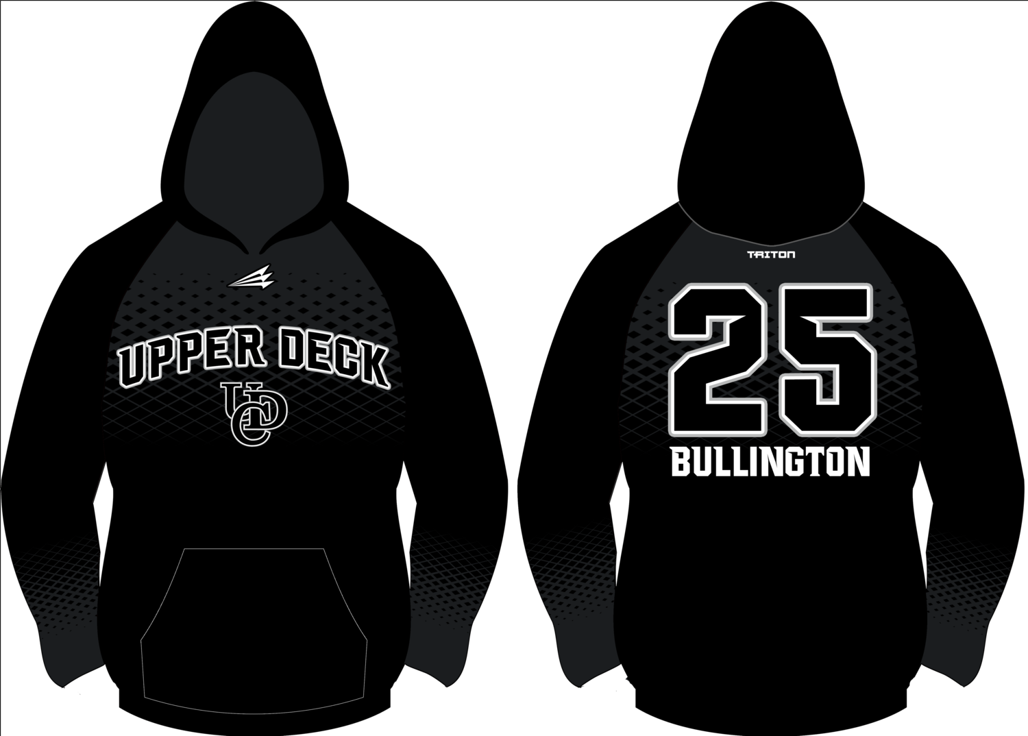 Upper Deck Cougars Baseball Custom Vulcan Hoodie #VH1D