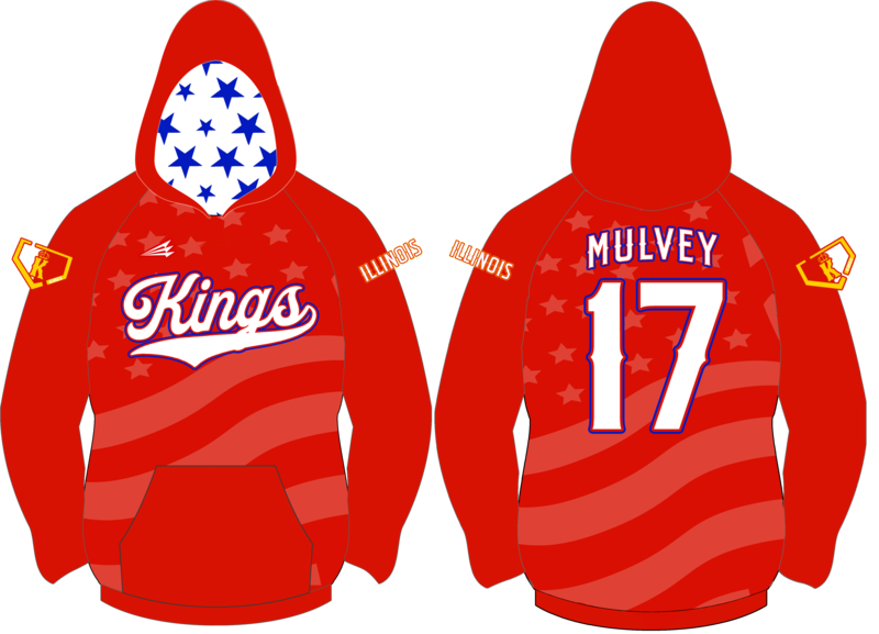 Illinois Kings (Mulvey) Baseball Custom Vulcan Hoodie #VH1