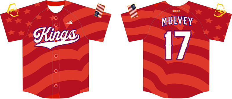 Illinois Kings (Mullvey) Custom Hexaflex Baseball Jersey #J2B
