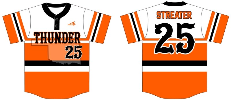 Oklahoma Thunder Custom Baseball Jersey #2A