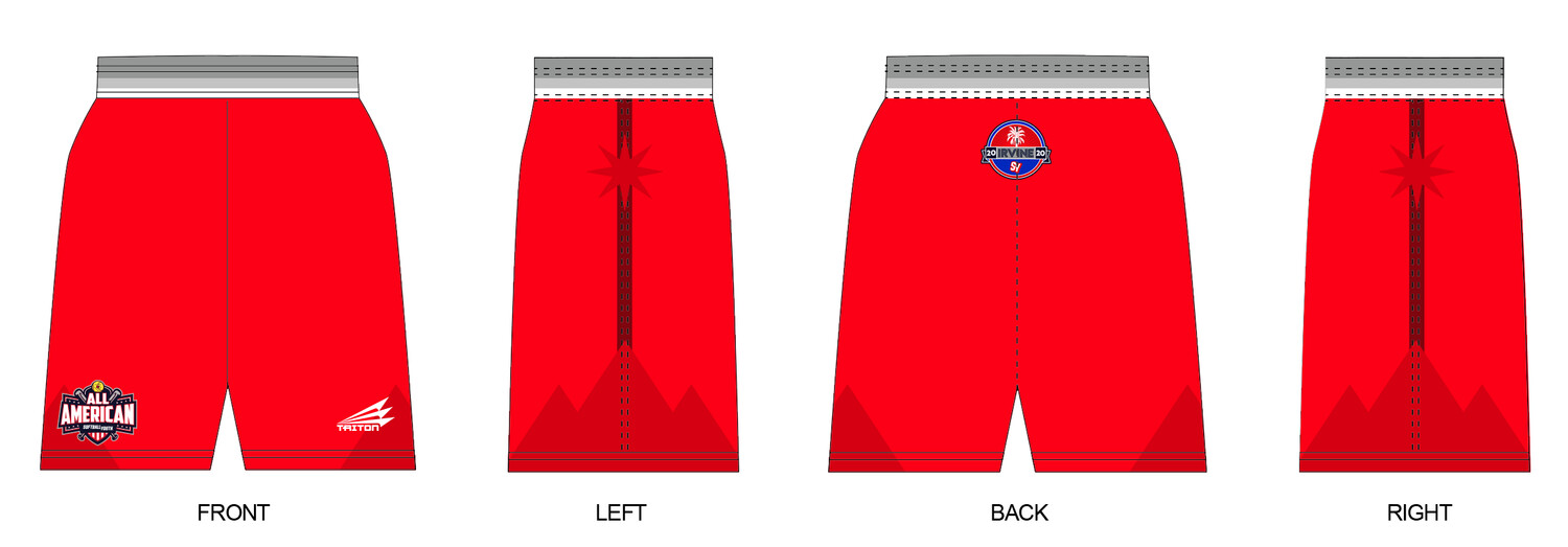 Softball Youth All-Americans Irvine 2020 Women&#39;s Revolution Pocket Shorts RV1