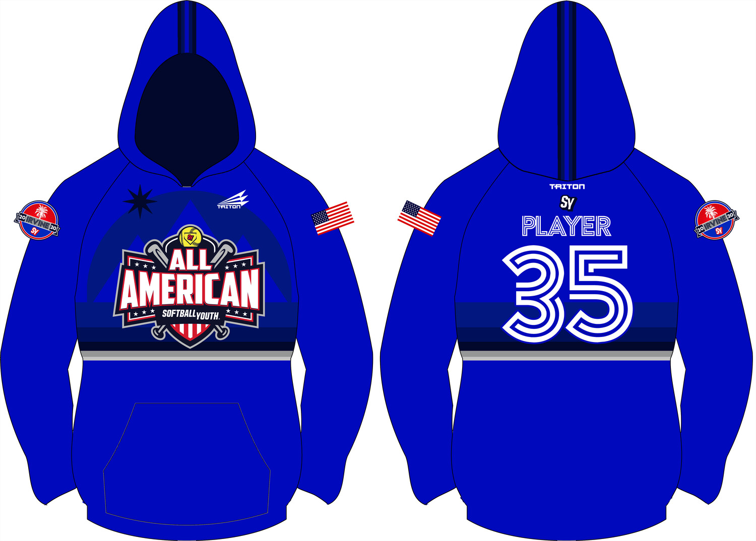 Softball Youth All-Americans Irvine 2020 Vulcan Hoodie VH2