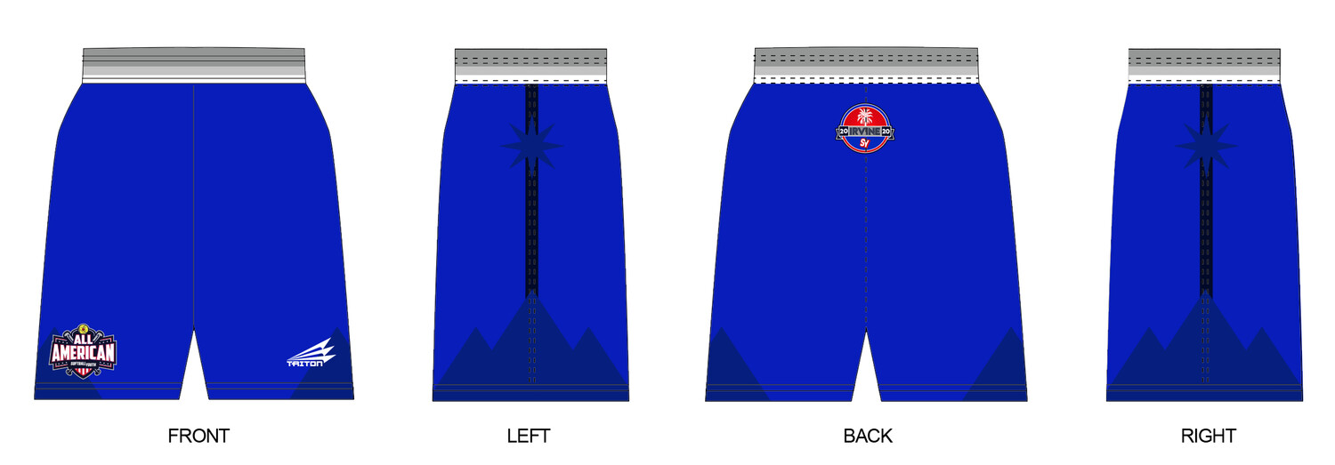 Softball Youth All-Americans Irvine 2020 Women&#39;s Revolution Pocket Shorts RV2