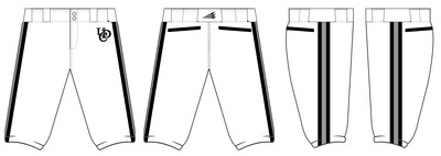 Upper Deck Cougars Stacheman Elite Custom Knicker Baseball Pants #BP4F