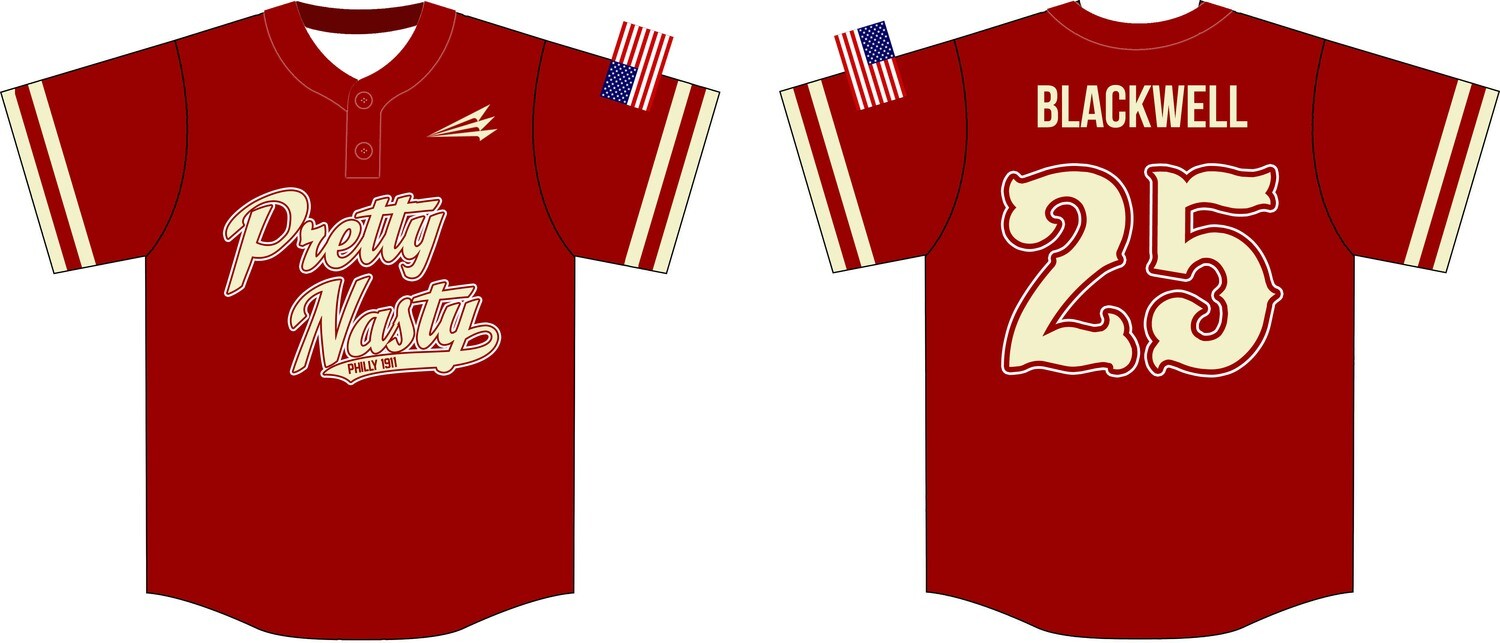 Pretty Nasty Custom Baseball Jersey Design 2