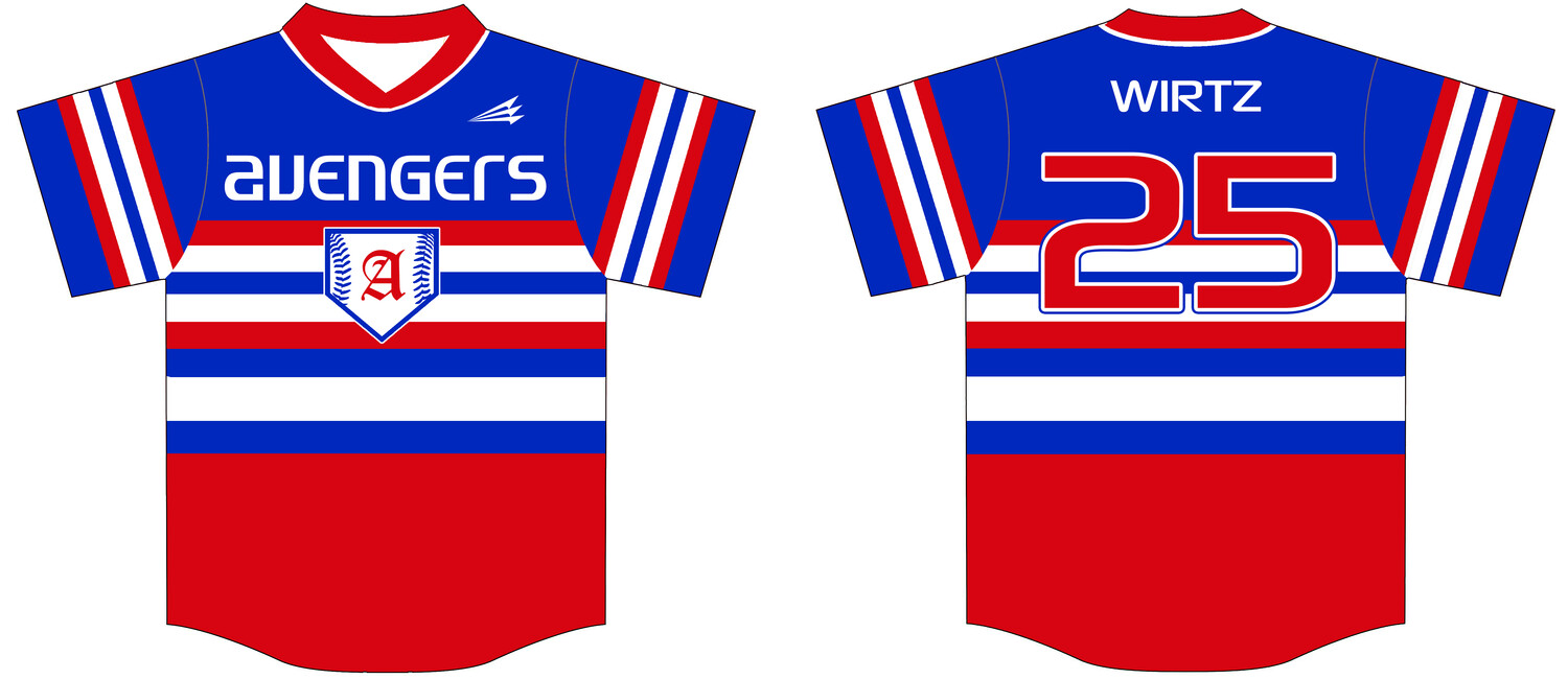 Ankeny Avengers Custom HexaFlex Baseball Jersey #J5b