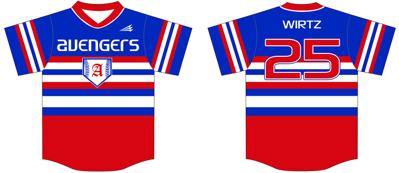 Ankeny Avengers Custom HexaFlex Baseball Jersey #J5b