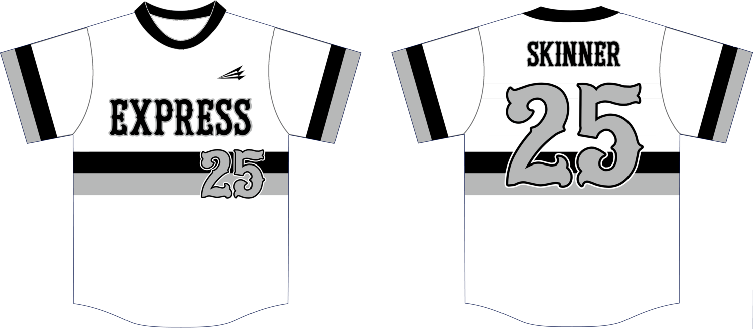 Mid-Mo Express Custom HexaFlex Baseball Jersey Design #J1B