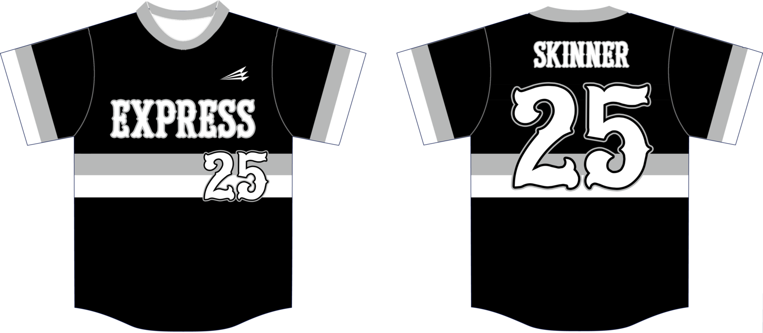 Mid-Mo Express Custom HexaFlex Baseball Jersey Design #J2B