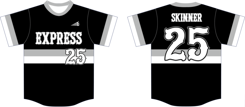 Mid-Mo Express Custom HexaFlex Baseball Jersey Design #J2B