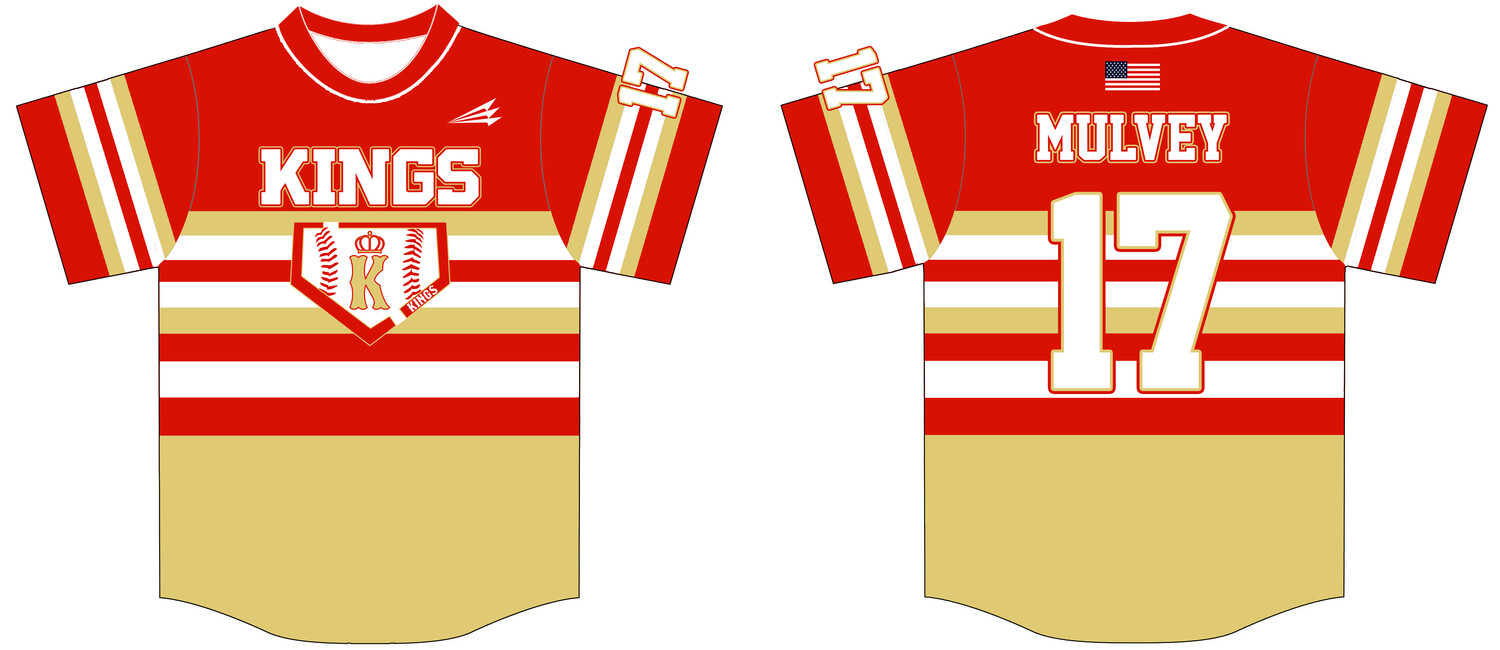 Illinois Kings (Mullvey) Custom Hexaflex Baseball Jersey #J3E