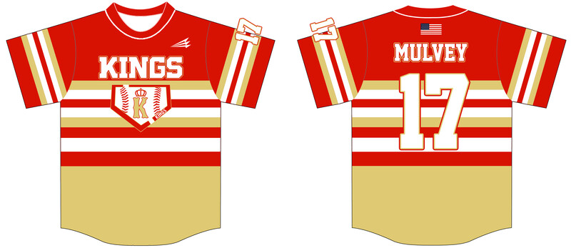 Illinois Kings (Mullvey) Custom Hexaflex Baseball Jersey #J3E