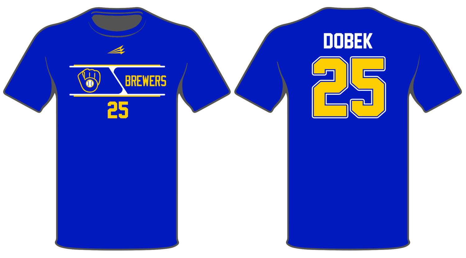 Michigan Brewers Baseball Custom HyperTee #HT1B