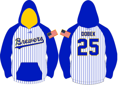 Michigan Brewers Baseball Custom Vulcan Hoodie #VH2