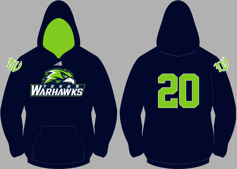 Texas Warhawks Custom Vulcan Hoodie #VH1B